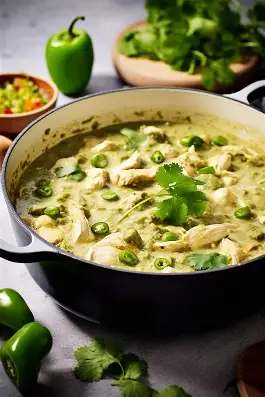 30-Minute Chicken Tomatillo Green Chili — Fast Weeknight Green Chili